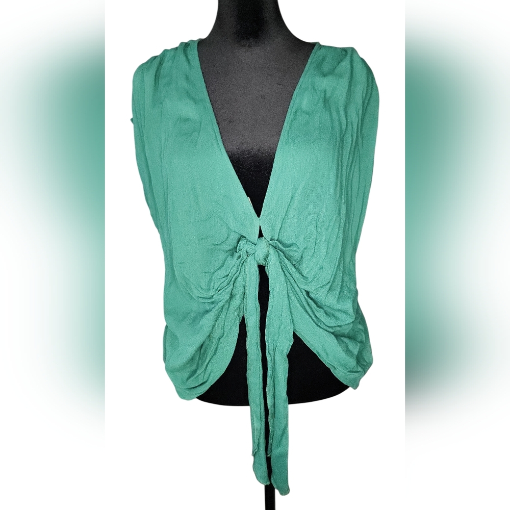 Sage The Label Front Tie Blouse, Womens Medium